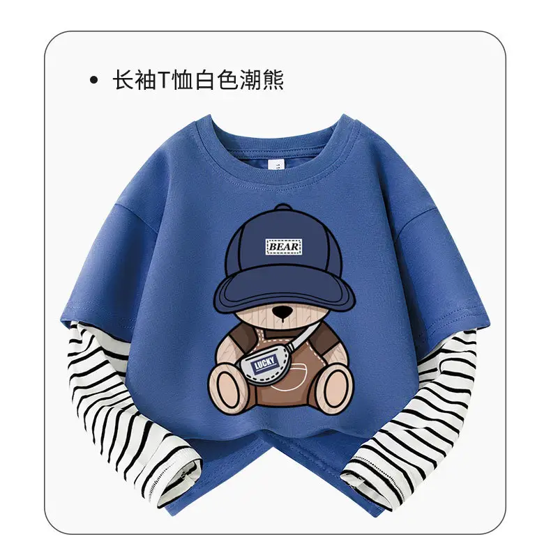 Boys Pure Cotton Long Sleeve T-Shirt Cool Boy Design — feature 11