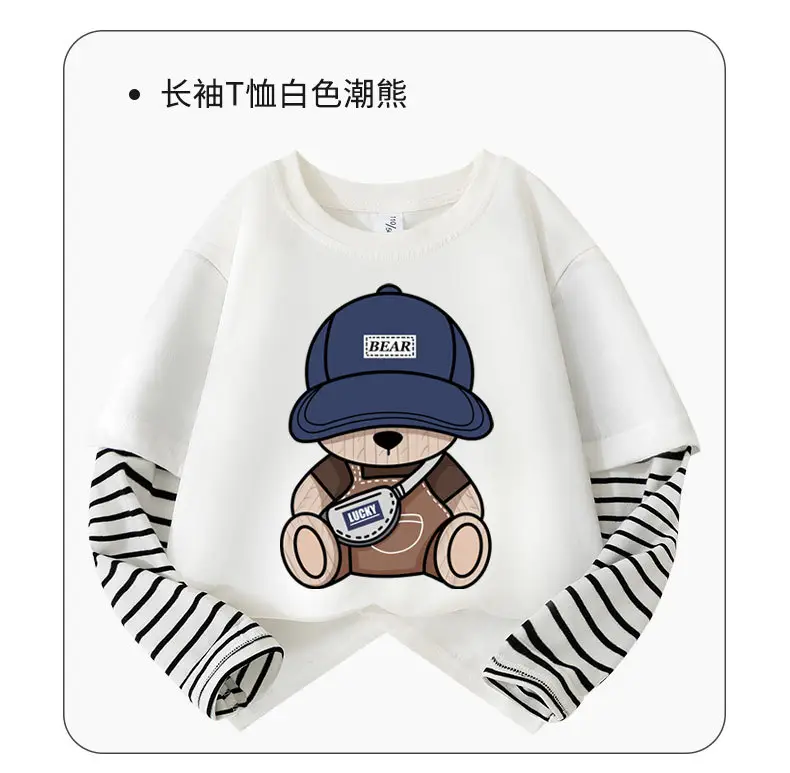 Boys Pure Cotton Long Sleeve T-Shirt Cool Boy Design — feature 12