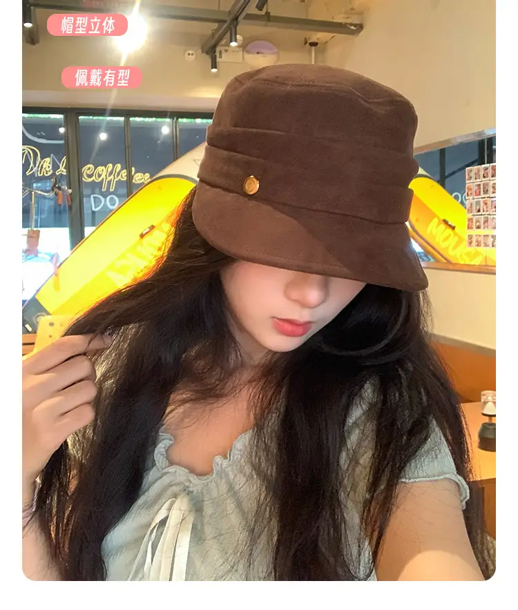 Japanese Retro Flat Cap Suede Equestrian 2025 — feature 12