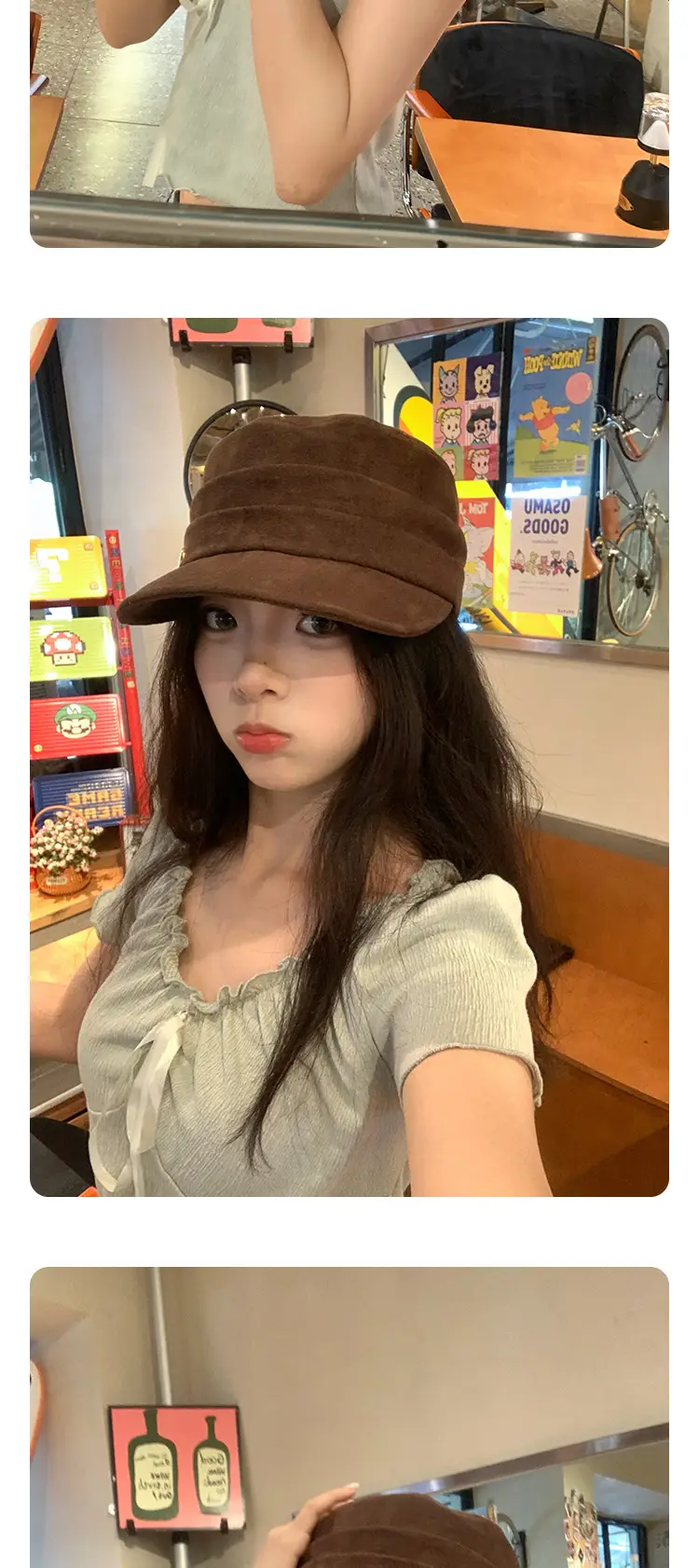 Japanese Retro Flat Cap Suede Equestrian 2025 — feature 14