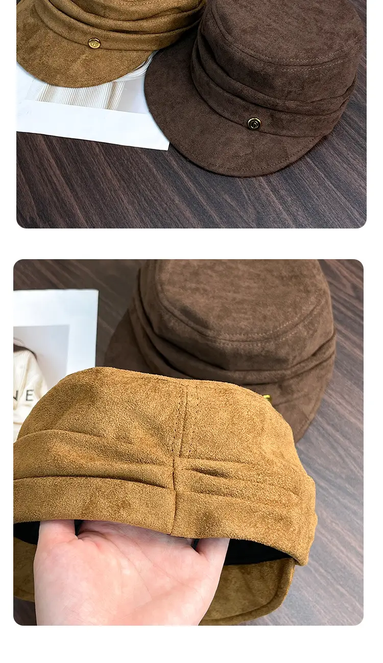 Japanese Retro Flat Cap Suede Equestrian 2025 — feature 17