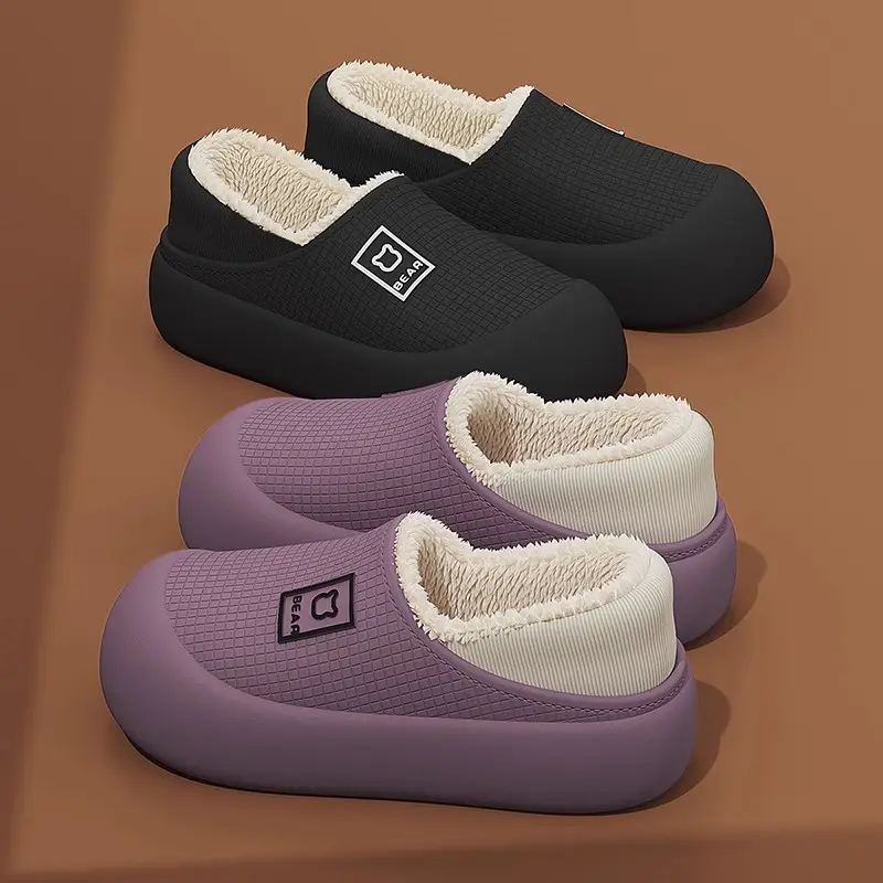 Waterproof Cotton Slippers Women Autumn Winter 2025 - Image 20