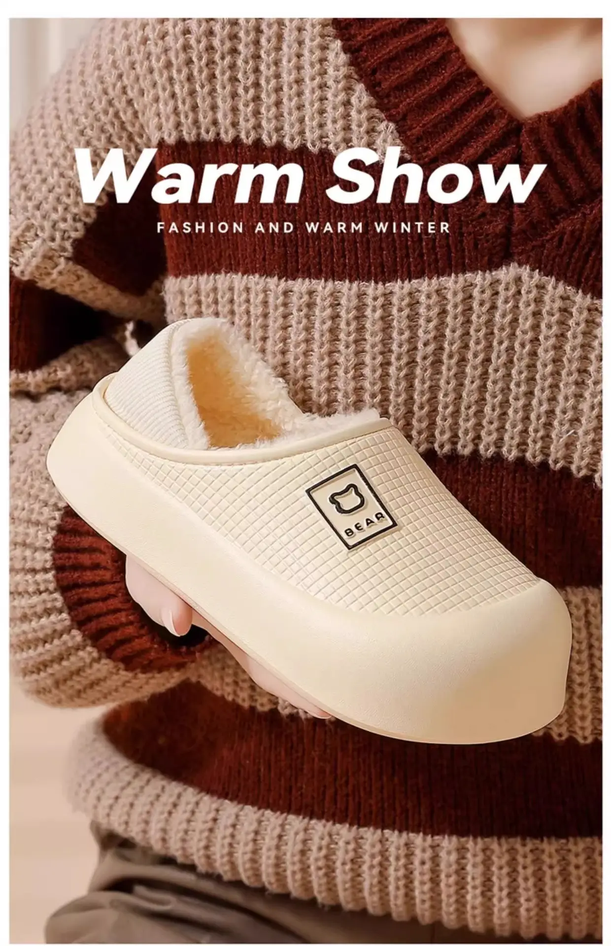 Waterproof Cotton Slippers Women Autumn Winter 2025 — feature 12
