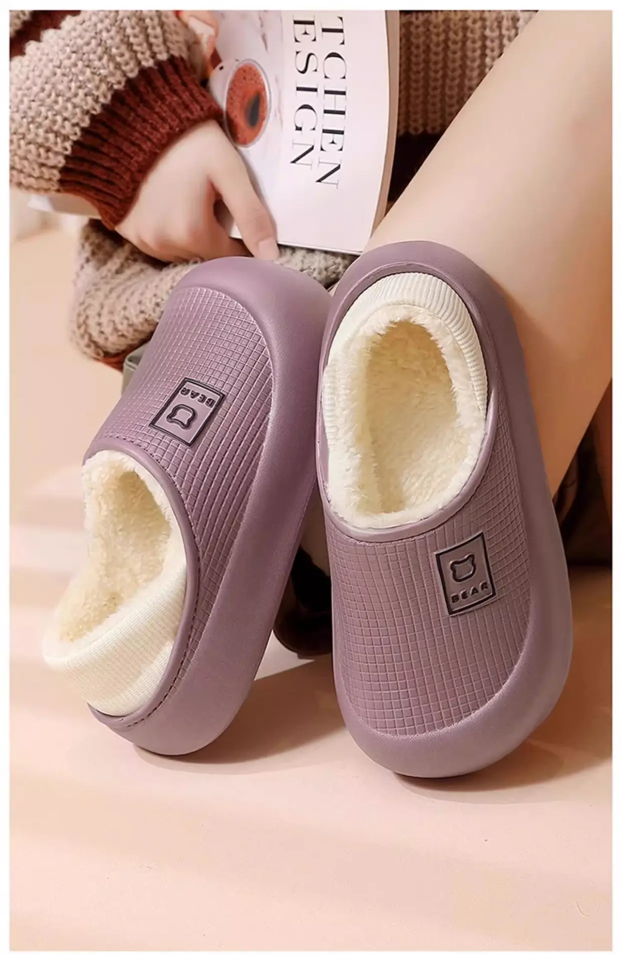 Waterproof Cotton Slippers Women Autumn Winter 2025 — feature 14
