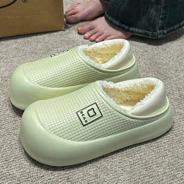 Waterproof Cotton Slippers Women Autumn Winter 2025 - Image 2
