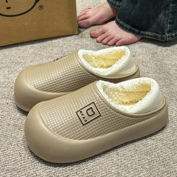 Waterproof Cotton Slippers Women Autumn Winter 2025 - Image 4