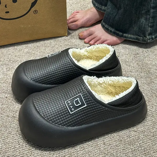 Waterproof Cotton Slippers Women Autumn Winter 2025 - Image 5