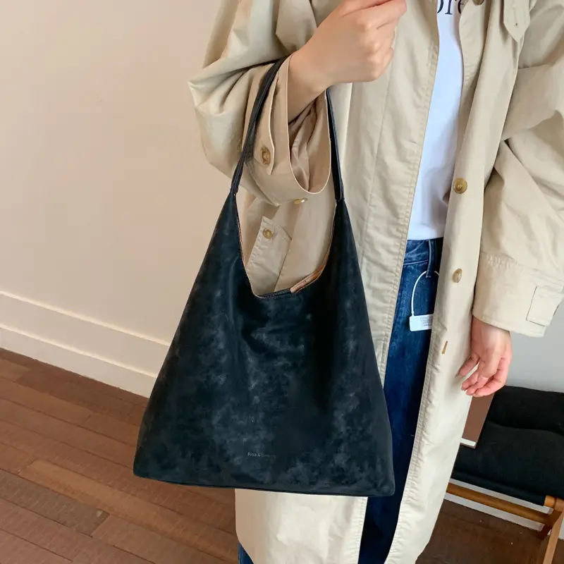 New Fashion Suede Shoulder Bag for Women, Large Capacity, Solid Color - Image 6