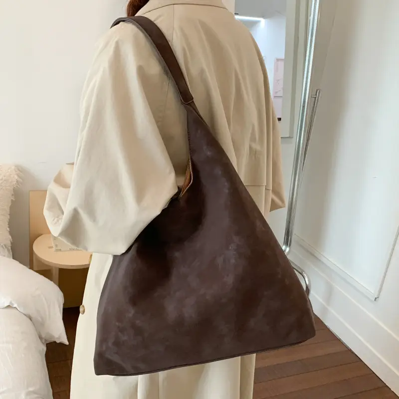 New Fashion Suede Shoulder Bag for Women, Large Capacity, Solid Color - Image 8