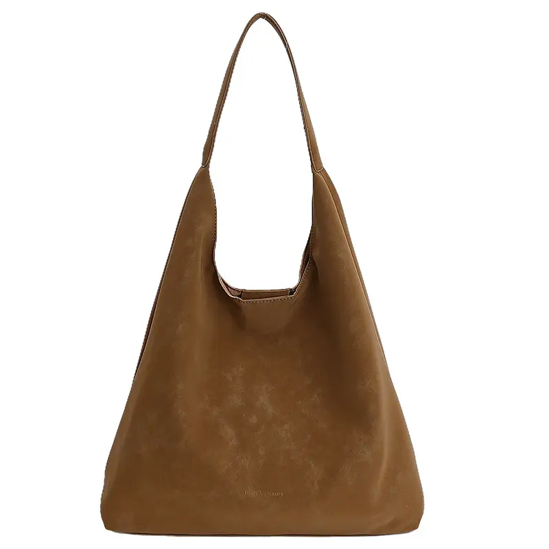 New Fashion Suede Shoulder Bag for Women, Large Capacity, Solid Color - Image 9