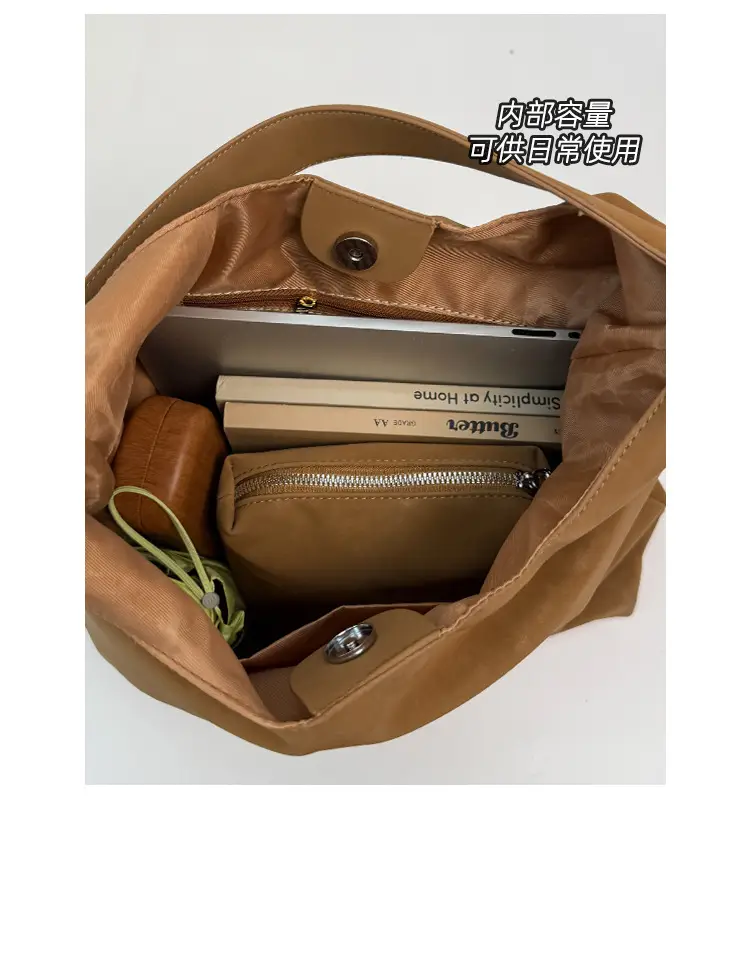 New Fashion Suede Shoulder Bag for Women, Large Capacity, Solid Color — feature 10