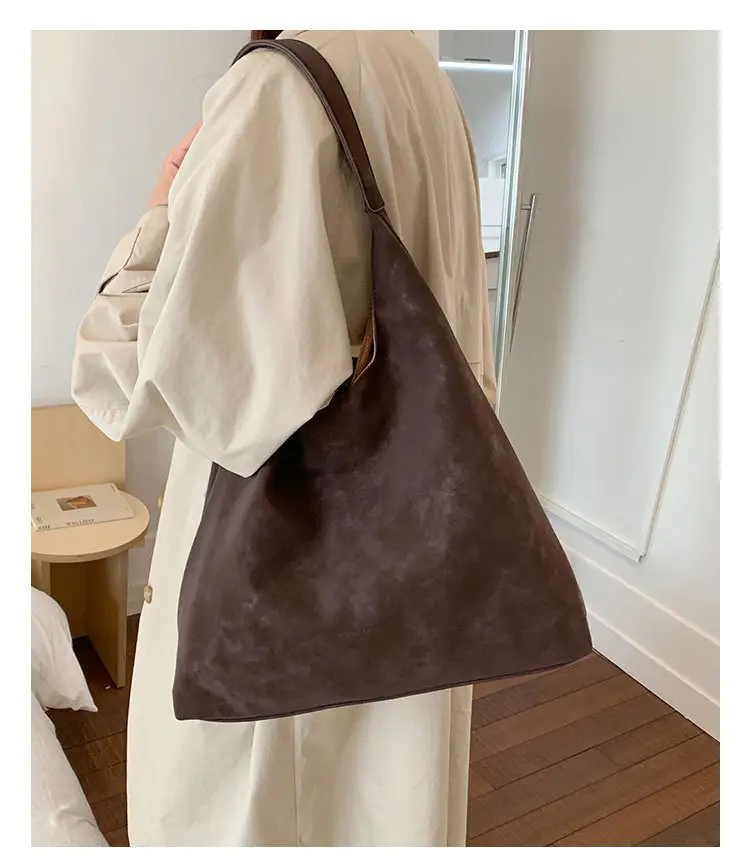 New Fashion Suede Shoulder Bag for Women, Large Capacity, Solid Color — feature 15