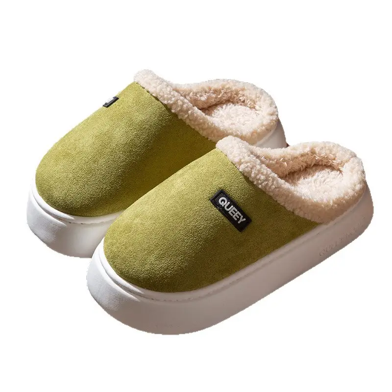 Antibacterial and Deodorant Cotton Slippers for Women, Winter 2026 New Model, Indoor Home Plush Slippers with a Soft, Thick Sole, Silent Cotton Slippers for Men - Image 10