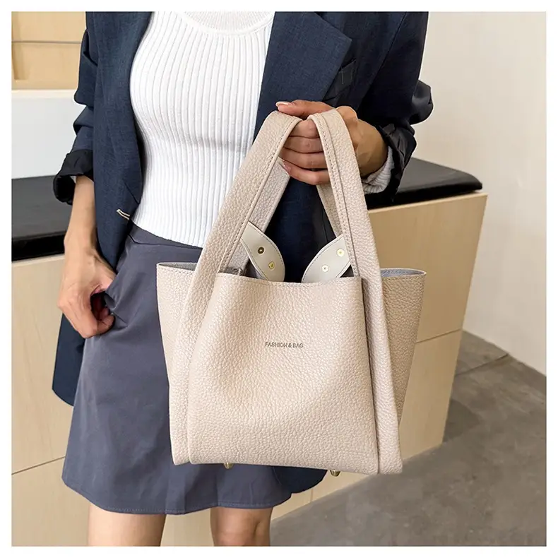 Korean Style Tan Satchel Shoulder Bag for Women — feature 17