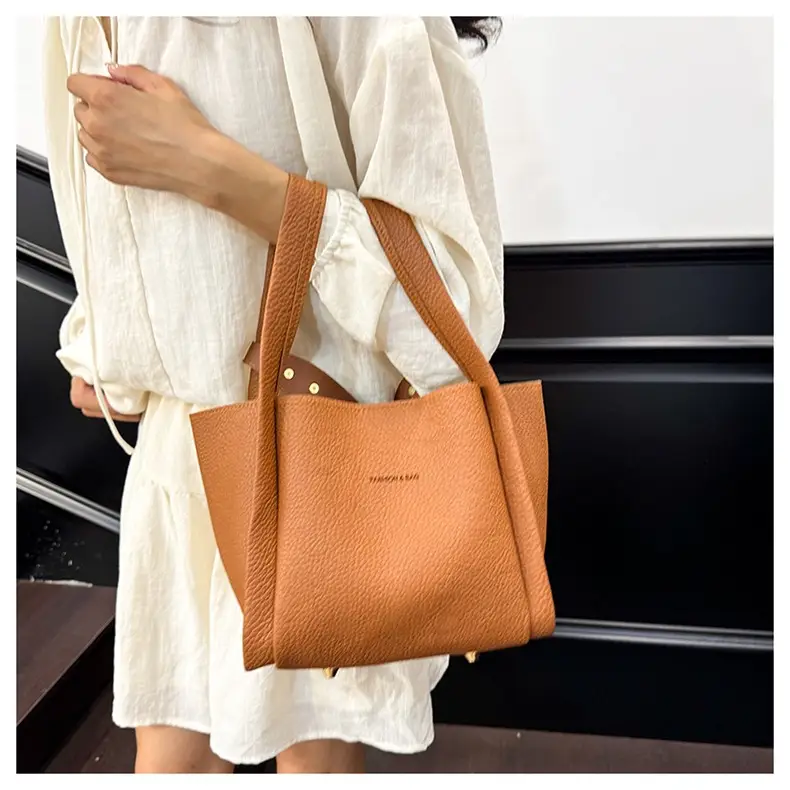 Korean Style Tan Satchel Shoulder Bag for Women — feature 23