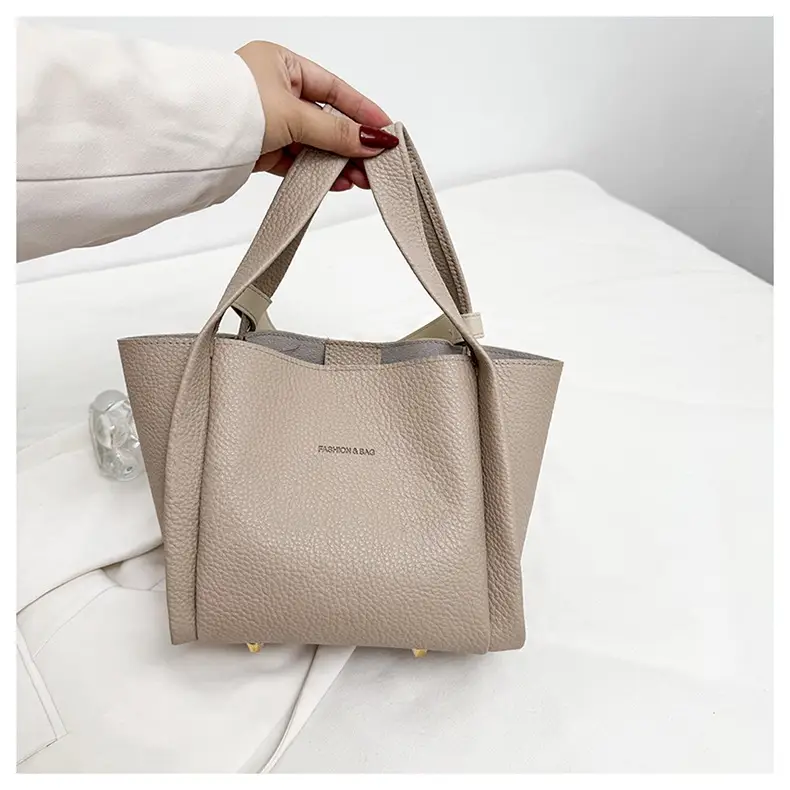 Korean Style Tan Satchel Shoulder Bag for Women — feature 24