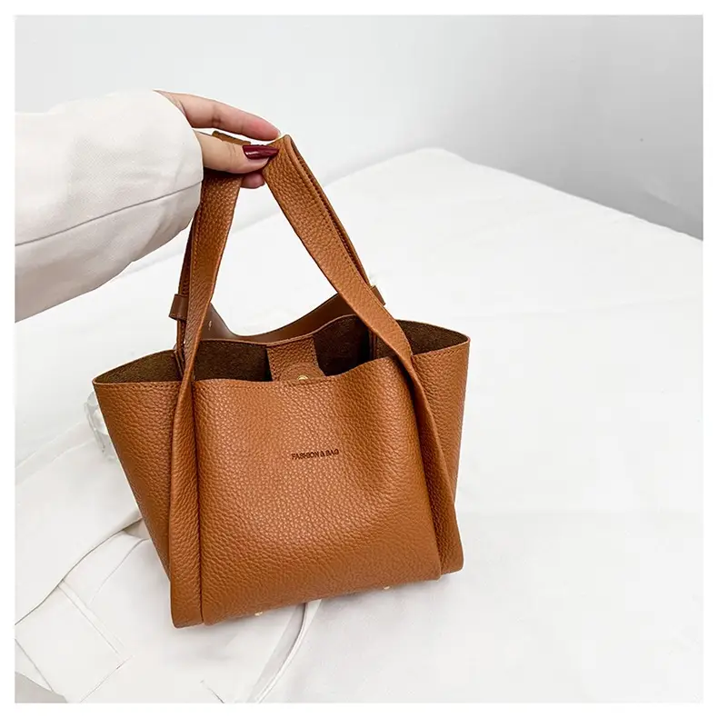 Korean Style Tan Satchel Shoulder Bag for Women — feature 25