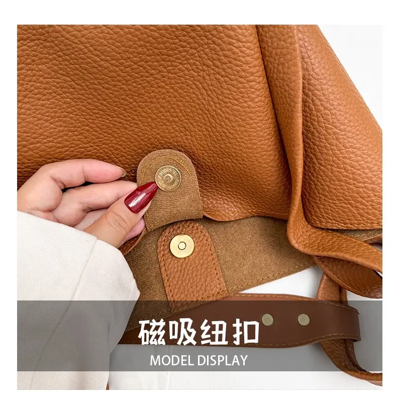 Korean Style Tan Satchel Shoulder Bag for Women — feature 8