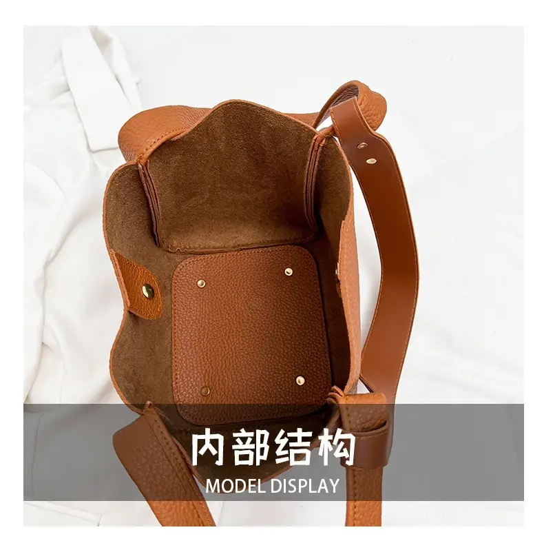 Korean Style Tan Satchel Shoulder Bag for Women — feature 9