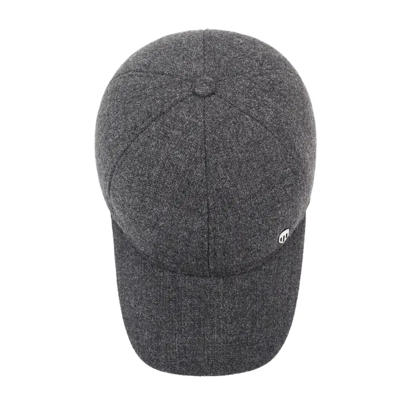 Men Woolen Winter Cap Ear Protection Warm Grey