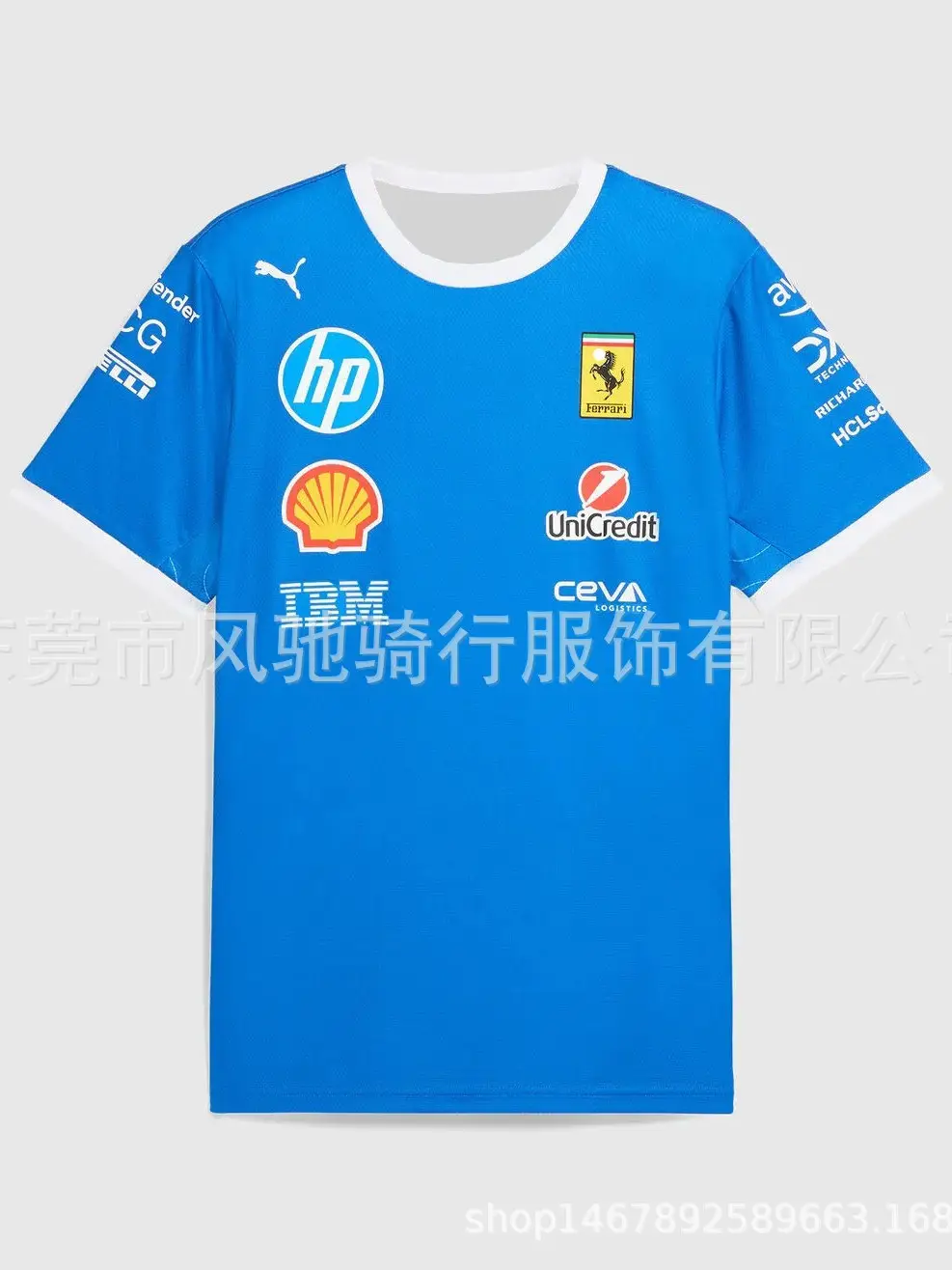Cross-Border 25 Thin Style F1 Racing Suit Can Add Logo, Same Style as Ferrari Team Drivers, Special Short-Sleeved Cycling Jersey