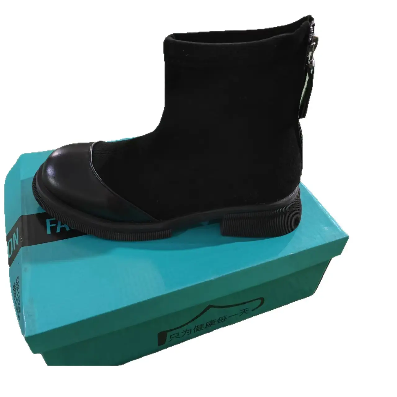 Women's Black Stretch Boots Thick Soled Height-Increasing 2025 - Image 7