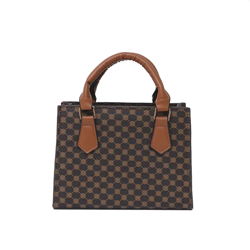 Women's Retro Checkered Shoulder Bag for Commuting
