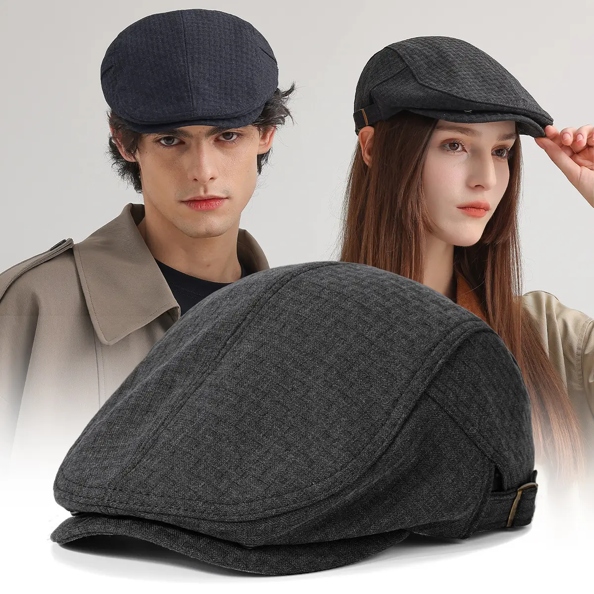 Black Vintage British Retro Baseball Cap for Men Women - Image 4