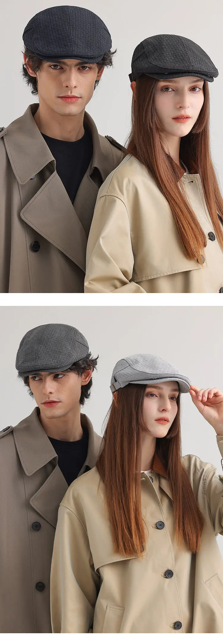 Black Vintage British Retro Baseball Cap for Men Women — feature 13