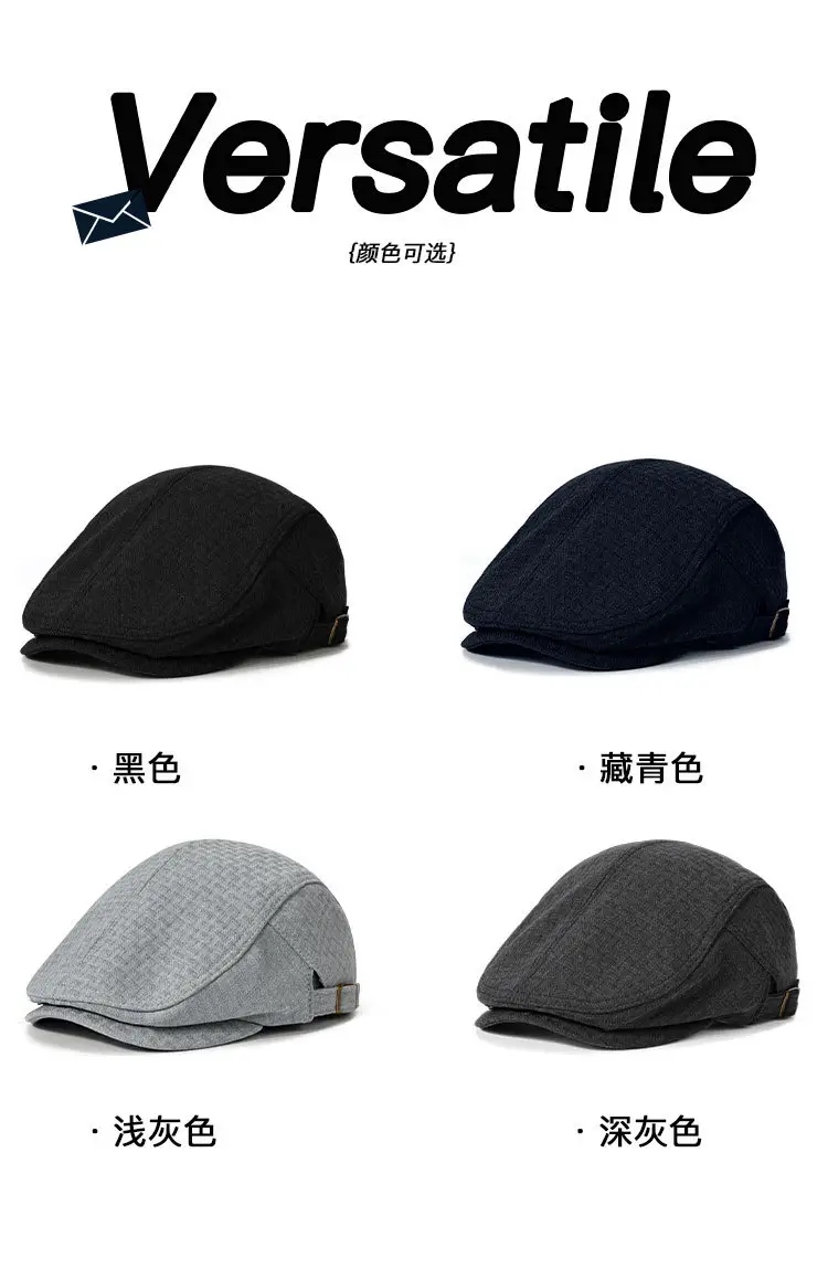 Black Vintage British Retro Baseball Cap for Men Women — feature 2