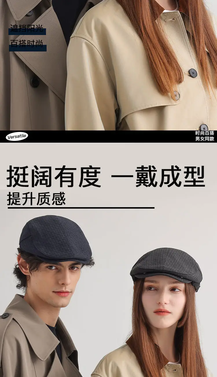 Black Vintage British Retro Baseball Cap for Men Women — feature 6
