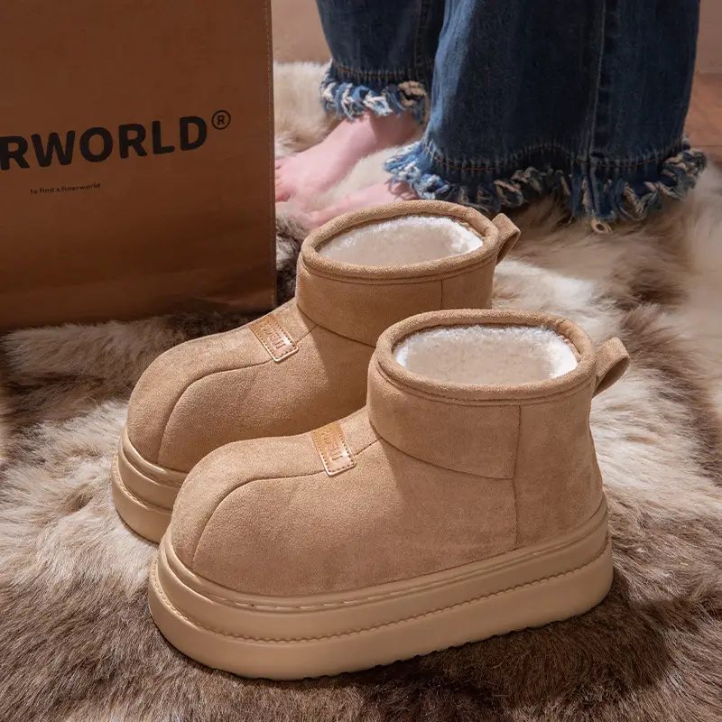 2025 Women's New High-Top Cotton Shoes for Autumn and Winter, Thickened and Warm Plush Cotton Boots, in Stock, Shipped Within 1 Day - Image 2