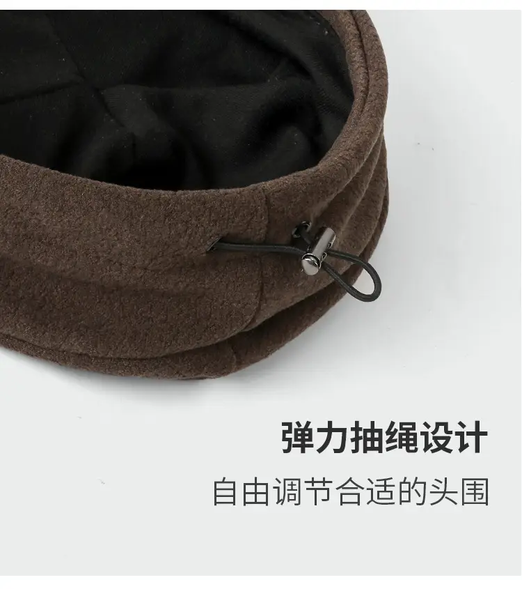 Women Woolen Beret Cap Black Winter Autumn — feature 9