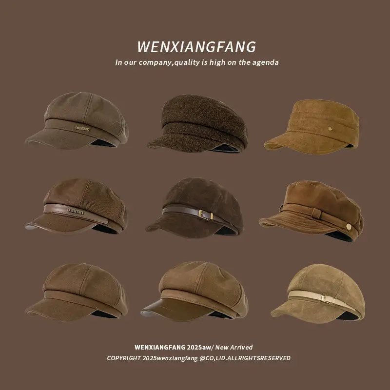 Women Melard Duckbill Cap Brown New Arrival