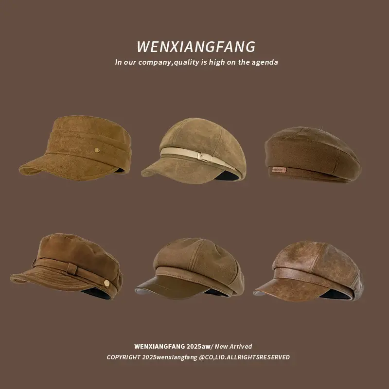 Women Melard Duckbill Cap Brown New Arrival