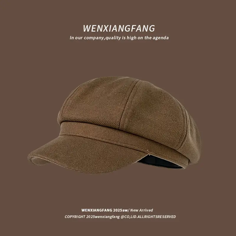 Women Melard Duckbill Cap Brown New Arrival