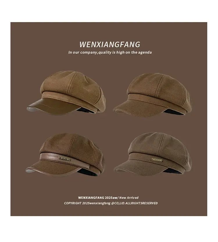 Women Melard Duckbill Cap Brown New Arrival — feature 5