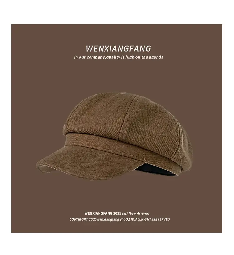 Women Melard Duckbill Cap Brown New Arrival — feature 6