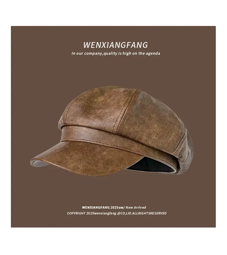 Women Melard Duckbill Cap Brown New Arrival — feature 8