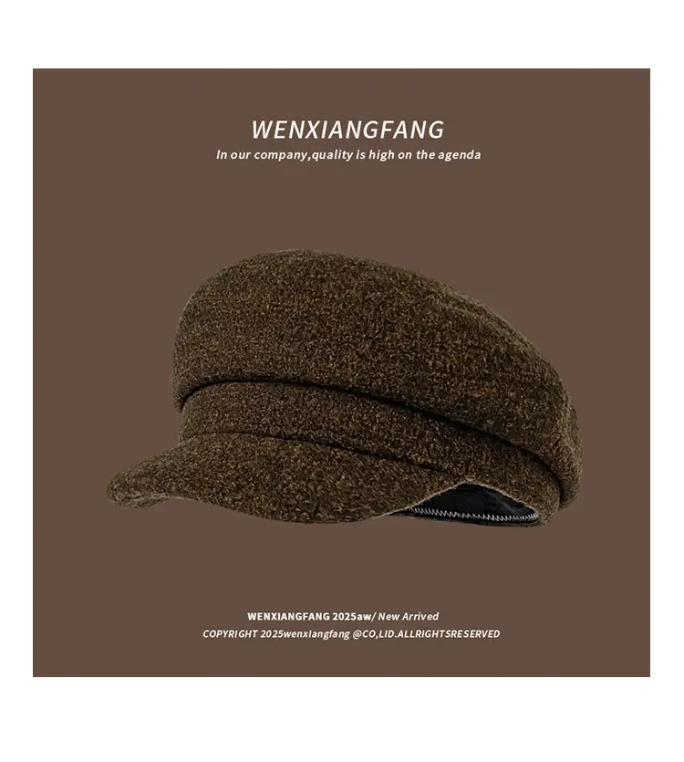 Women Melard Duckbill Cap Brown New Arrival — feature 9