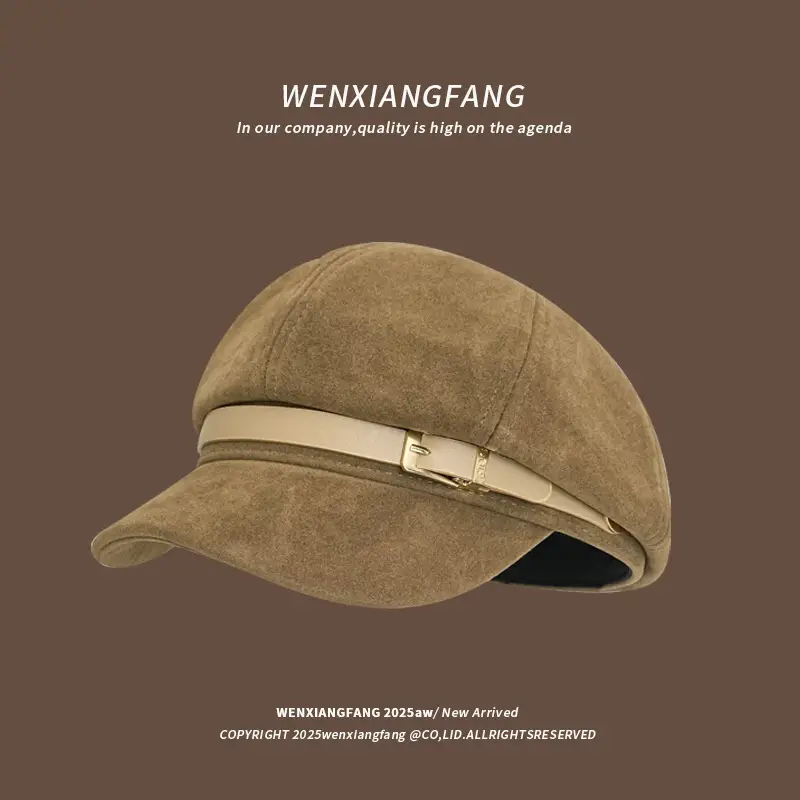 Women Melard Duckbill Cap Brown New Arrival