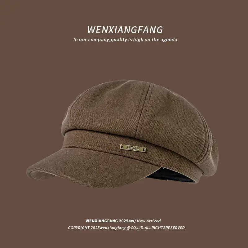 Women Melard Duckbill Cap Brown New Arrival