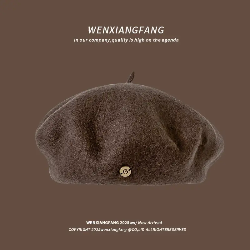 Women Melard Duckbill Cap Brown New Arrival