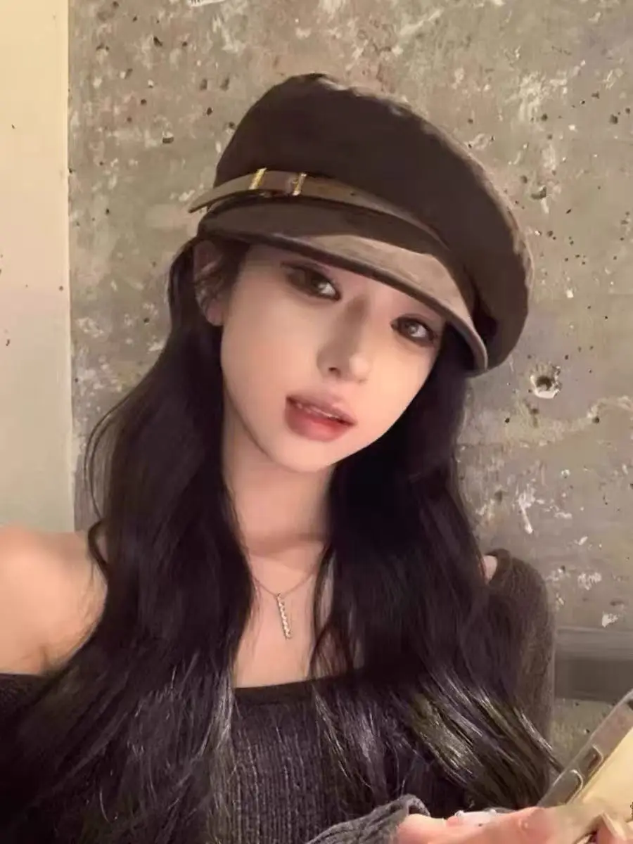 Women Melard Duckbill Cap Brown New Arrival