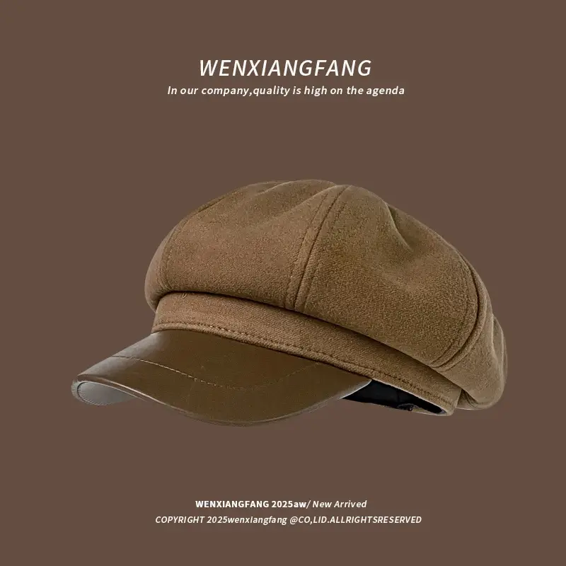 Women Melard Duckbill Cap Brown New Arrival