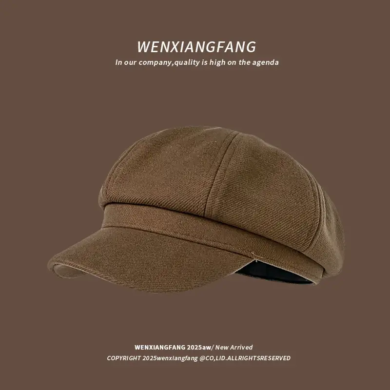 Women Melard Duckbill Cap Brown New Arrival