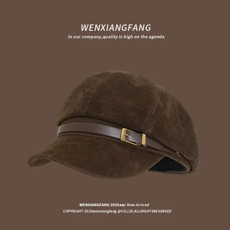 Women Melard Duckbill Cap Brown New Arrival