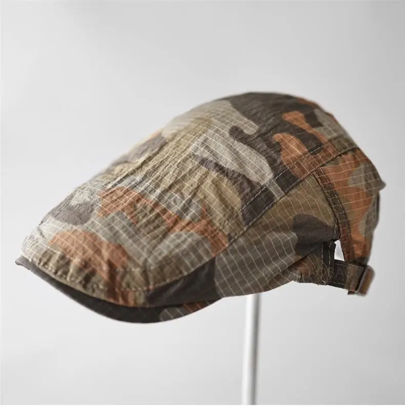 Men Women Camouflage Peaked Cap Summer Thin Quick-Dry — feature 1