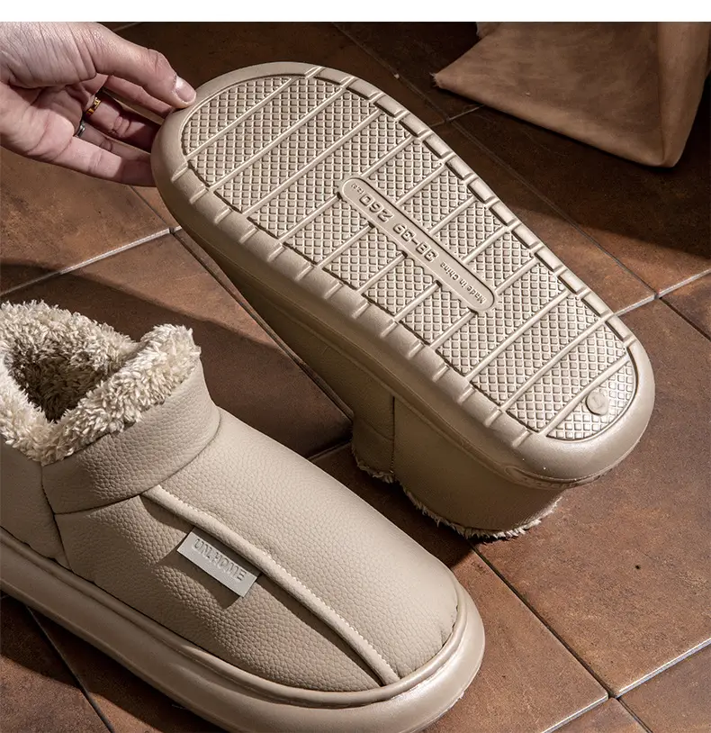 Men's Winter Fleece Slippers Brown 2025 — feature 11