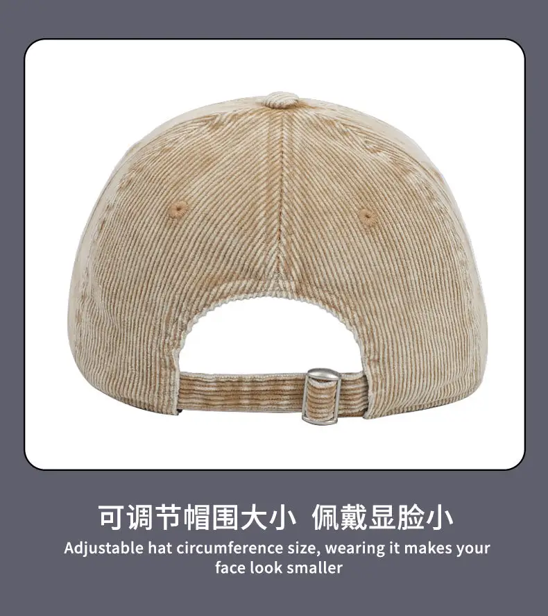 New Autumn Winter Women Corduroy Baseball Cap — feature 18
